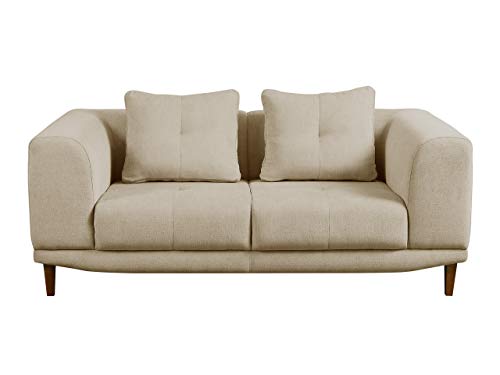 Mirjan24  Sofa Mello II, Farbauswahl, 2 Sitzer Couch, Hochwertiges Polstersofa, Couchgarnitur, Sofagarnitur, Wohnlandschaft (Chester 2)