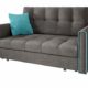 Mirjan24  Sofa Viva Bis III mit Schlaffunktion, Bettsofa, 3 Sitzer Polstersofa mit Bettkasten inkl. Kissen, Sofagarnitur, Schlafsofa Farbauswahl, Wohnlandschaft (Alova 36 + Alova 29)