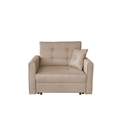 Mirjan24  Sofa Viva Lux I mit Schlaffunktion, einsitzer Polstersofa mit Bettkasten inkl. Kissen, Schlafsofa Bettsofa Farbauswahl, Wohnlandschaft, (Sofia 03)