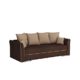 Mirjan24  Sofa mit Bettkasten und Schlaffunktion Halle, Schlafsofa, Couch, Bettsofa, Funktionsofa, Farbauswahl, Modern Polstersofa, Wochlandschaft (Lux 03 + Lux 24)