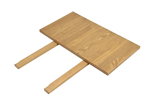 Naturholzmöbel Seidel 2 Ansteckplatten 40x80cm für Esstisch Rio Bonito 120x80, 140x80, 150x80 und 160x80cm, Pinie Massivholz, geölt und gewachst, Tisch Farbton Honig hell