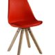 P & N Homewares Sofia Eiffelturm Inspiriert Stuhl aus Kunststoff Retro Weiß Schwarz Grau Rot Gelb Pink Grün Blau Retro Rot