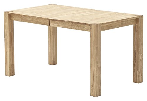 Robas Lund, Tisch, Esszimmertisch, Franz, Eiche/Massivholz, ausziehbar, 140 x 80 x 76cm, FRA140WE