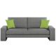 Schlafcouch Schlafsofa - Supra Moderne Sofa mit Schlaffunktion, Lounge Couch, Bettsofa, Materialmix, Couch vom Hersteller, Couchgarnitur (Ibiza 28 + Ibiza 25)