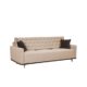 Schlafsofa Sandy mit Bettkasten, Schlaffunktion, Farbauswahl, Microfaser, Bettsofa, Wohnlandschaft Schlafcouch (Trinity 04 + Trinity 08)