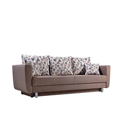 Sofa Samara mit Bettkasten und Schlaffunktion, Design Couch, Modernes Funktionssofa, Bettsofa Schlafcouch Schlafsofa (Flash 04 + Leandra 1)