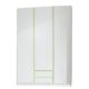 Wimex Kleiderschrank/ Drehtürenschrank Bibi, 3 Türen, (B/H/T) 135 x 197 x 58 cm, Weiß