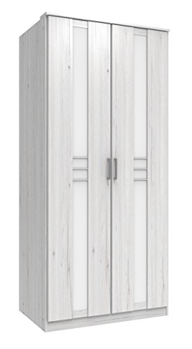 Wimex Kleiderschrank/ Drehtürenschrank Bornholm, (B/H/T) 90 x 197 x 58 cm, Weißeiche