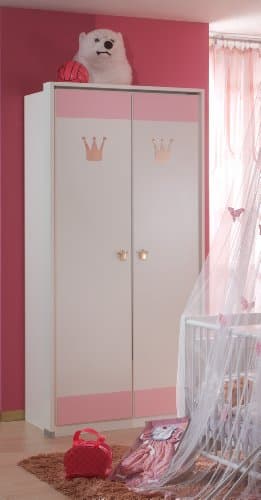 Wimex Kleiderschrank/ Drehtürenschrank Cinderella, (B/H/T) 95 x 199 x 58 cm, Weiß