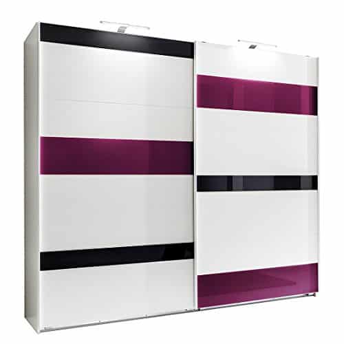 Wimex Kleiderschrank/ Schwebetürenschrank Mondrian, 2 Türen, (B/H/T) 180 x 210 x 65 cm, Weiß