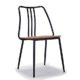 XIAOLIN- Modernes minimalistisches Stuhl-festes Holz-Retro- Eisen, das Stuhl-Stuhl-hintere Café-Tabellen und Stühle speist ( Farbe : C )