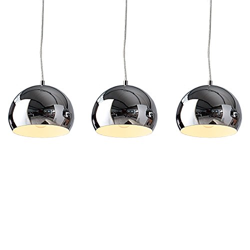 Designer Hängeleuchte CHROMAGON Chrom Kugelleuchte Lampe Leuchte