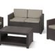 Allibert Lounge-Set Monaco 4tlg, braun/taupe