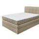 Stella Trading New Bedford 2 Boxspringbett 120x200 Stoff Sand 209 x 121 x 113 cm