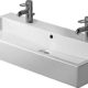 Duravit Waschbecken Vero Breite 100cm 2 Hahnlöcher, weiß 454100024, 454100024