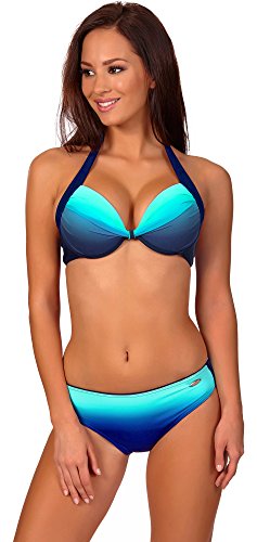 aQuarilla Damen Bikini Set 71R71D4S (Navy/Blau, 40)