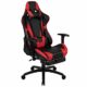 Flash Furniture Gaming Stuhl mit hoher Rückenlehne – Ergonomischer Bürosessel mit verstellbaren Armlehnen und Fußstütze – Perfekt als Zockerstuhl und fürs Home Office – Rot