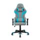 Drift DR90GBL Gaming-Stühle, Stoff, Grau/Blau, 64 x 120-128 x 64 cm (B x H x T)