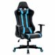 IntimaTe WM Heart Gaming Stuhl Bürostuhl Ergonomischer Drehstuhl Gamer Stühle mit Kopfstütze und Lendenkissen, Racingstuhl mit Hoher Rückenlehne, Höhenverstellung und Wippfunktion (Blau)