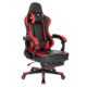 WOLTU Gaming Stuhl Racing Bürostuhl Schreibtischstuhl ergonomisch Drehstuhl PC Stuhl, mit Fußstütze Kopf- und Lendenkissen,höhenverstellbar multifunktional E-Sport,Rot BS110rt