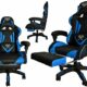 MT MALATEC Gaming Stuhl Bürostuhl Schreibtischstuhl mit Fußstützen Kissen Ergonomisch 8978