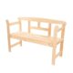 Gartenbank LG01 Parkbank Gartenmöbel Sitzbank Bank Friesenbank Holz Massiv Farben FSC-Holz (Natur)